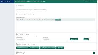 GAEB Dateien und Ausschreibungen  Das neue Handwerksbüro Live [upl. by Einnek]