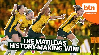 Matildas Qualify For SemiFinals After HistoryMaking Match [upl. by Haseena992]