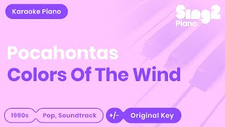 Colors of the Wind Karaoke  Pocahontas  Tori Kelly Karaoke Piano [upl. by Ylla]