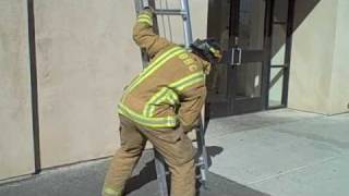 One Firefighter 24 Ladder Throw  Victor Valley College [upl. by Hseyaj51]