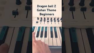 Gohan Theme  PIANO Beginners piano easy pianotutorial pianocover [upl. by Ruthe631]