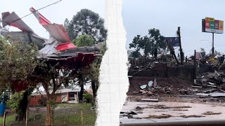 Lugar de maior destruição pelas enchentes em Lajeado no RS [upl. by Kan]