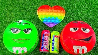 oddly satisfying l unpacking 2 MampMsand Skittles Boxes 2 mentos With Candy ASMR [upl. by Oria]