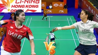 Komang Ayu Cahya Dewi INA VS Tanya Hemanth IND  Round Of 32 Badminton Hongkong Open 2024 [upl. by Adnylem]