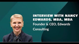 Healthcare Innovation Nancy Edwards MBA MHA on Founding Edwards ValueBased Consulting [upl. by Aikkin]