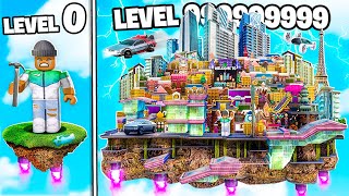 I BUILT A LEVEL 999999999 ROBLOX CITY LIFE TYCOON [upl. by Aiclef326]