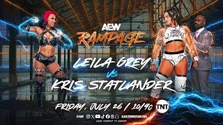 WWE 2K24 Leila Grey Vs Kris Statlander  AEW Rampage 72624 [upl. by Jehias]