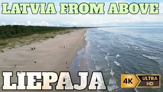 LIEPAJA LATVIA FROM ABOVE  DJI MINI 4 PRO  4K [upl. by Heisel]