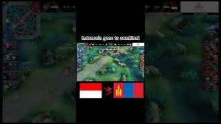 Indonesia vs Mongolia  IESF World Championship mobilelegends mlbbidcreator iesf mlbb shorts [upl. by Belicia161]