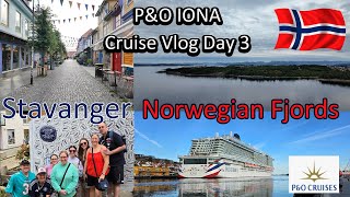 STUNNING  Stavanger  PampO Iona Cruise Through Norwegian Fjords [upl. by Catharine]