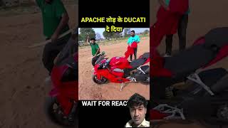 Apachi Tod kar Ducati dilaya rider vlog minivlog shortscrazyxyz [upl. by Yrellam]