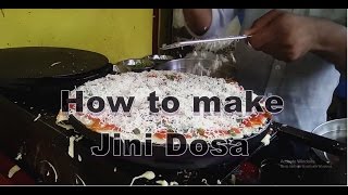 Jini Dosa Recipe  Mumbai Street Food  Best Dosa In Mumbai [upl. by Anayeek]