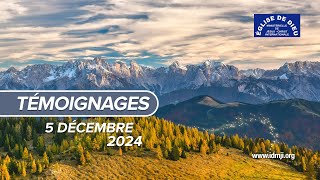 Témoignages – 05122024  ÉDMJCI [upl. by Lidda]