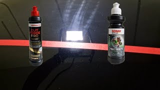 Menzerna Cut Force Pro Speed Compound amp Sonax Profiline Perfect Finish Car Polishing cardetailling [upl. by Casie802]