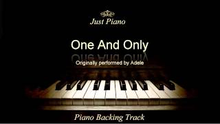 One And Only by Adele Piano Accompaniment [upl. by Shedd]