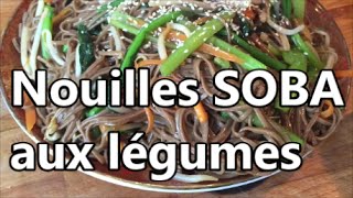 RECETTE Délicieuse de Nouilles Soba SIMPLE ET RAPIDEVEGAN [upl. by Antonino]