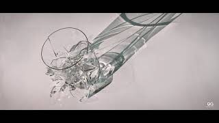 Breaking Glass Caustics Animation in Octane amp Cinema 4D UHD 4k [upl. by Edi]