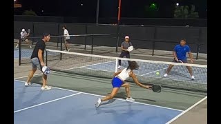 Mixed Doubles Pickleball Jeff and MJ vs Rick and Wendy [upl. by Nicholas]