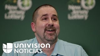 El ganador de los 533 millones del Mega Millions dice que miró los números 15 veces [upl. by Jacobah]