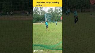 Ravindra Jadeja bowling action 🤨trending cricket viral shortsviral shorts youtube ytshortsyt [upl. by Avot608]