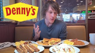 Dining Out at Dennys  Restaurant Mukbang [upl. by Thagard]