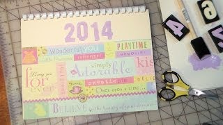 Last Minute Gift Make a Scrapbook Calendar [upl. by Derag]