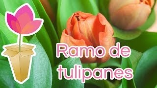 Cómo hacer un ramo de tulipanes [upl. by Swartz]