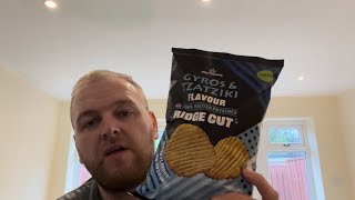 Morrisons Gyros amp Tzatziki Flavour Crisps  Review [upl. by Ahcila573]