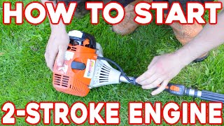 How to Start a 2Stroke Hedge Trimmer [upl. by Ahsiyt]