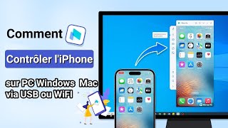 Comment afficherpartager lécran dun iPhone sur PC via USB ou WiFI Windows Mac [upl. by Circosta352]