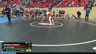 144 Lbs Quarterfinal  Trysten Rittberger OK Vs Jaycee Tyler KS A743 [upl. by Annayr]