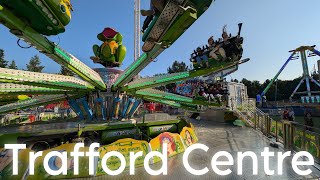 Manchester Trafford Centre Fun Fair Vlog  BIG LIGHTS BIG FUN 2024 [upl. by Esoj]