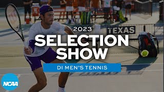 2023 NCAA DI mens tennis bracket selection show [upl. by Enelegna50]