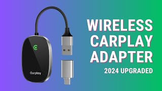 Wireless CarPlay Adapter 2024 Upgraded Converts Wired CarPlay [upl. by Martens]