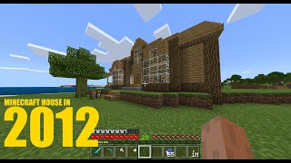 Minecraft Windows 10 Edition v152  2012 style house build sped up [upl. by Erodasi]