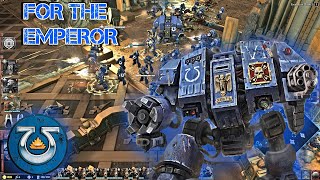 ULTRAMARINES vs FIERCE BLOOD AXES ORKS  Massive 3v3 Battle Gameplay  Warhammer 40k Dawn of War 3 [upl. by Sivartal]