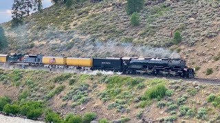 Union Pacific 4014 Big Boy on Donner Pass 071424 [upl. by Gadmon]