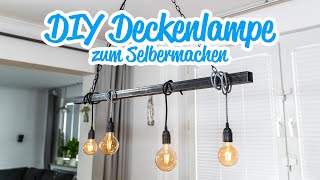 DIY Deckenleuchte zum Selbermachen aus Stahl Vierkantrohr  materials4me [upl. by Llenrag]