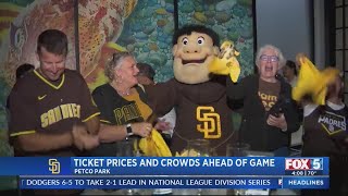 Ticket prices and crowds ahead of Padres game [upl. by Fowle]