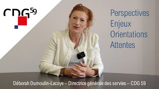 1er août 2023  prise de fonction de Déborah DumoulinLacoye en tant que nouvelle DGS du CDG 59 [upl. by Coop]