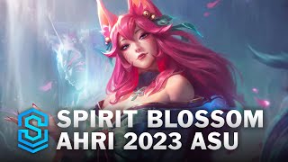 Spirit Blossom Ahri Skin Spotlight  League of Legends [upl. by Ahsilrae]