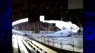 Zamboni Driver Witnesses Rink Collapse [upl. by Nelsen]