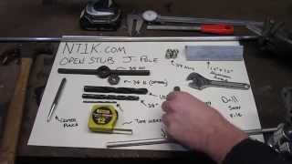 NT1Kcom  Building The Dual Band Open Stub JPole [upl. by Ycinuq]