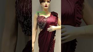 Ready to wear girlish look designer saree heavy blouse youtubeviral youtubeshorts ytshort [upl. by Oirogerg174]