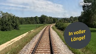 Führerstandsmitfahrt von Schorndorf nach Oberndorf mit bwegt [upl. by Budge618]