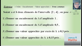 Encadrement et Valeur approchée التاطير  القيمة المقربة مع القيمة المطلقة [upl. by Kenwrick598]