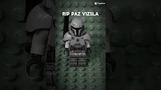 RIP Paz Vizsla sad mandolorian starwars starwarslego legos [upl. by Ayhtin703]