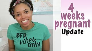 4 Weeks Pregnant Update  Cramping  Baby 1 [upl. by Ainesell730]