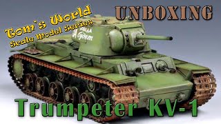 Trumpeter KV1 Kit Unboxing [upl. by Fisoi]