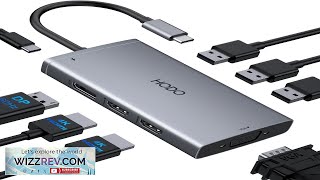 USB C Docking Station Dual Monitor Adapter for Dell HP Laptop Docking Review [upl. by Nilreb]